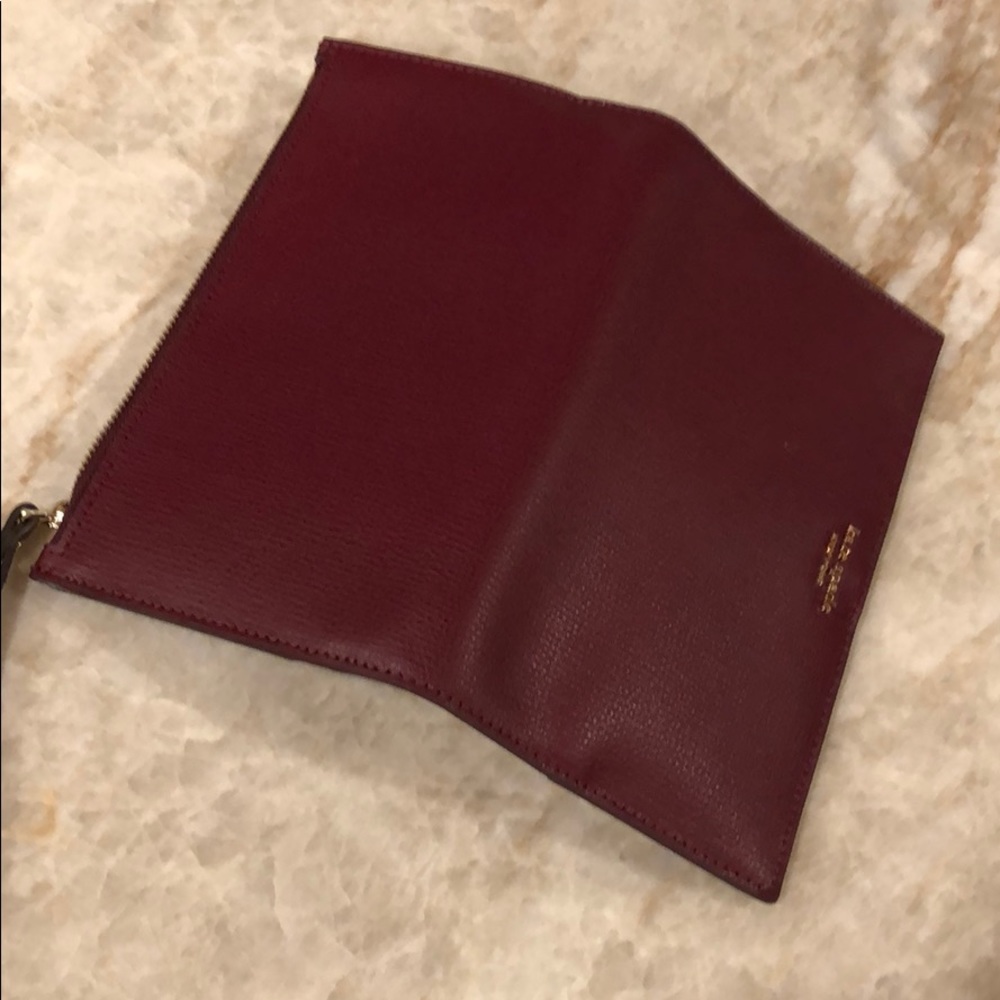 Sylvia Continental Wristlet Wallet Cherrywood -- NEW - Picture 7 of 10